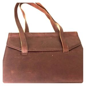 Il Bisonte Leather Portfolio Satchel